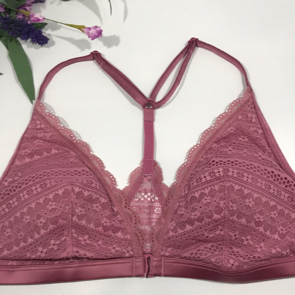 Victoria’s Secret Front Close Bralette Dusty Rose - Picture 11 of 13